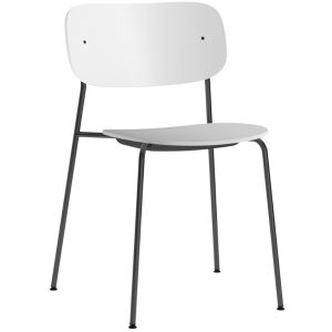 Audo CPH Bílá plastová jídelní židle AUDO CO  - Výška80 cm- Šířka 52 cm
