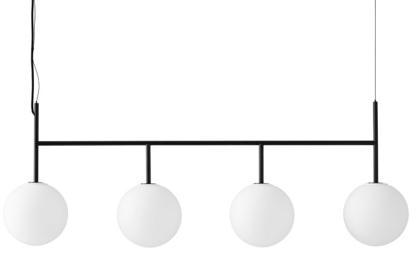 Audo CPH Matně opálově bílé skleněné závěsné světlo AUDO TR II. 125 cm  - Průměr stínidla20 cm- Výška 45 cm