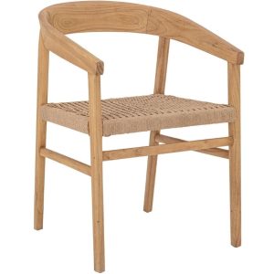 Dubová jídelní židle Bloomingville Vitus s výpletem  - Výška76