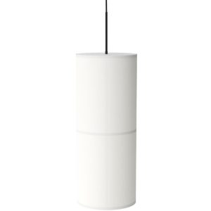 Audo CPH Bílé látkové závěsné světlo AUDO HASHIRA 30 cm  - Výška90 cm- Průměr 30 cm