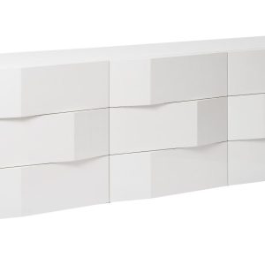 Bílá komoda Marco Barotti Linea Diamond 180 x 45 cm  - Šířka180 cm- Výška 70 cm