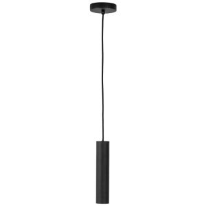 Nordic Living Černé kovové závěsné světlo Aris 6 cm  - Výška28 cm- Průměr 6 cm