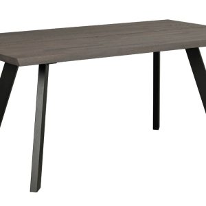 Tmavě hnědý dubový jídelní stůl ROWICO FRED 170 x 95 cm  - Výška75 cm- Šířka 170 cm