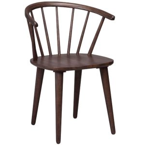 Ořechová dřevěná jídelní židle ROWICO CARMEN  - Výška76 cm- Šířka 55 cm