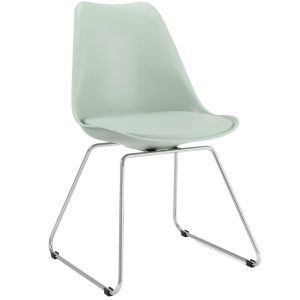 Mentolově zelená plastová jídelní židle Tenzo Liam  - Výška83