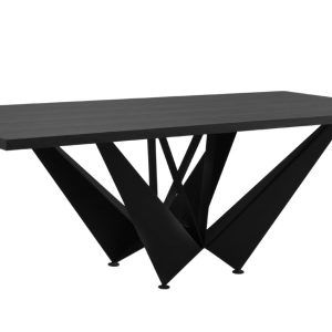 Černý dubový jídelní stůl Windsor & Co Volans 180 x 100 cm  - Výška75 cm- Šířka 180 cm