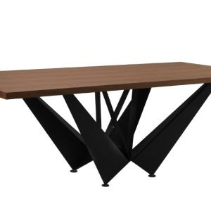 Hnědý dubový jídelní stůl Windsor & Co Volans 220 x 100 cm  - Výška75 cm- Šířka 220 cm