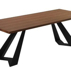Hnědý dubový jídelní stůl Windsor & Co Indus 220 x 100 cm  - Výška75 cm- Šířka 220 cm