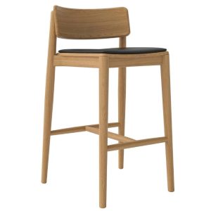 Take Me Home Dubová barová židle Dante 66 cm  - Výška89 cm- Šířka 51 cm