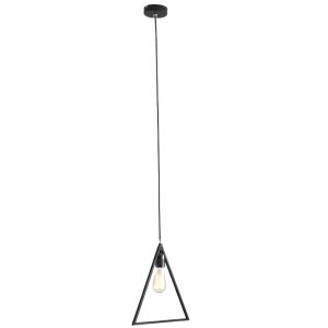 Nordic Design Černé kovové závěsné světlo Paris 35 x 30 cm  - Výška35 cm- Šířka 30 cm