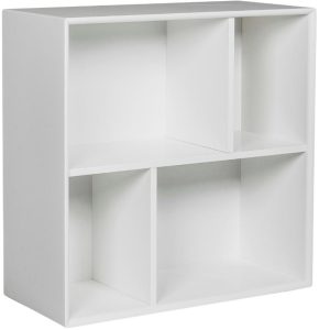 Bílá lakovaná modulární knihovna Tenzo Z 70 x 32 cm  - Výška70 cm- Šířka 70 cm