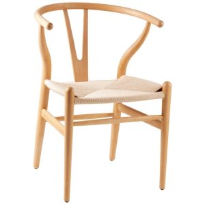 Přírodní dřevěná jídelní židle Somcasa Ada  - Výška76 cm- Šířka 56 cm