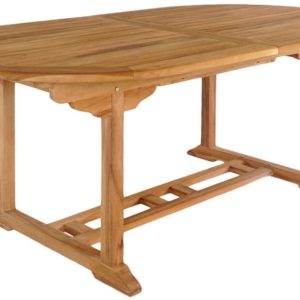 Nordic Living Teakový zahradní rozkládací jídelní stůl Mancala 180/240 x 90 cm  - Výška75 cm- Šířka 180/240 cm
