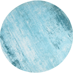 Moebel Living Modro béžový bavlněný koberec Charlize 150 cm  - Průměr150 cm- Výška 1 cm