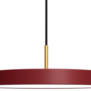 Umage Vínově červené kovové závěsné světlo Asteria Ø 43 cm  - Průměr43 cm- Výška 4 cm