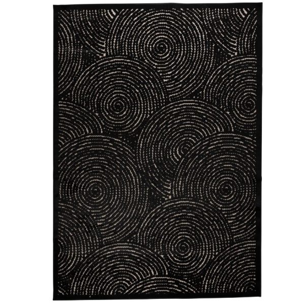 Černý koberec DUTCHBONE Dots 240 x 170 cm  - Výška240 cm- Šířka 170 cm