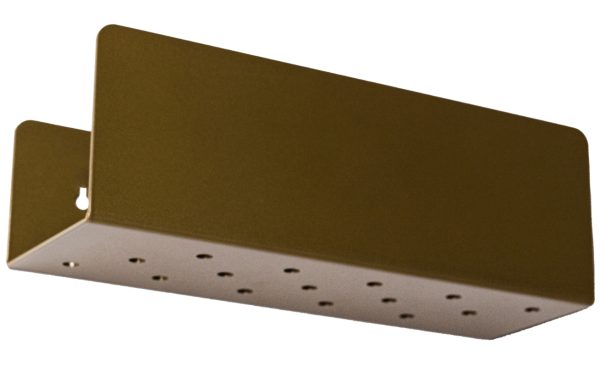 Nordic Design Zlatá kovová nástěnná police Londien 30 cm  - Výška10 cm- Šířka 30 cm