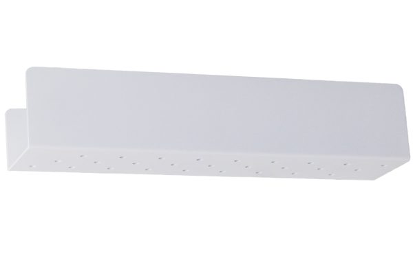 Nordic Design Bílá kovová nástěnná police Londien 50 cm  - Výška10 cm- Šířka 50 cm