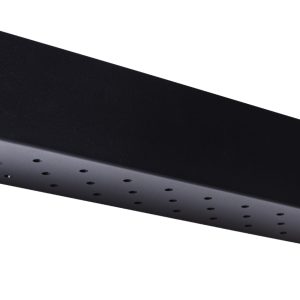 Nordic Design Černá kovová nástěnná police Londien 50 cm  - Výška10 cm- Šířka 50 cm