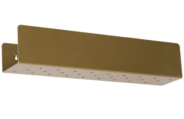 Nordic Design Zlatá kovová nástěnná police Londien 50 cm  - Výška10 cm- Šířka 50 cm