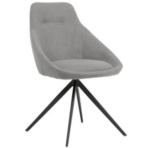 Světle šedá látková jídelní židle Somcasa Celia  - Výška85 cm- Šířka 55 cm
