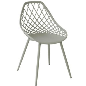 Zelená plastová jídelní židle Somcasa Josie  - Výška84 cm- Šířka 49 cm