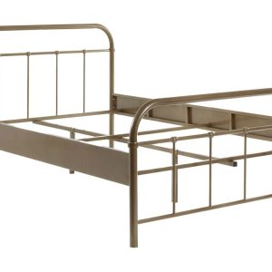 Bronzová kovová postel Vipack Boston 140 x 200 cm  - Výška93/66