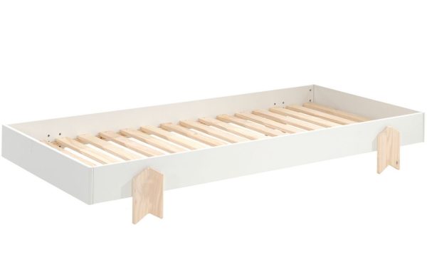 Bílá lakovaná stohovatelná postel Vipack Modulo Arrow 90 x 200 cm  - Výška27