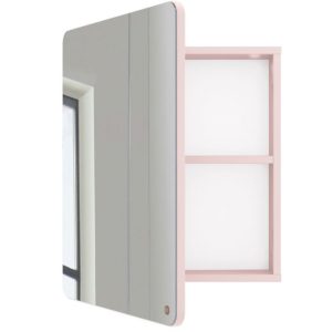 Růžová lakovaná koupelnová zrcadlová skříňka Tom Tailor Color Bath 58 x 50 cm  - Výška58 cm- Šířka 50 cm