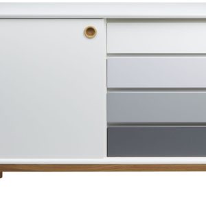 Bílá lakovaná komoda Tom Tailor Color Box 114 x 44 cm  - Výška80 cm- Šířka 114 cm