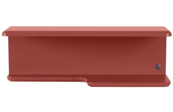 Korálově červená lakovaná police Tom Tailor Color 60 cm  - Výška20 cm- Šířka 60 cm