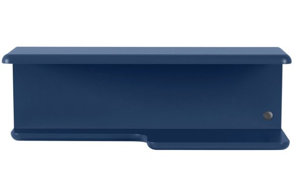 Tmavě modrá lakovaná police Tom Tailor Color 60 cm  - Výška20 cm- Šířka 60 cm