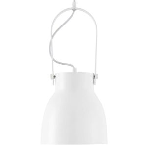 Bílé kovové závěsné světlo Somcasa Andilla 19 cm  - Výška40 cm- Průměr 19 cm