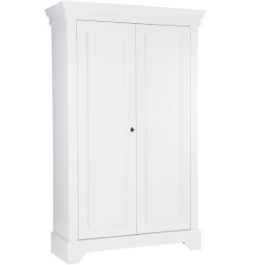 Hoorns Bílá šatní skříň Bella  - Výška191 cm- Šířka 118 cm