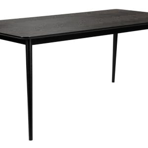 White Label Černý jasanový jídelní stůl WLL FABIO 180 x 90 cm  - Výška75 cm- Šířka 180 cm