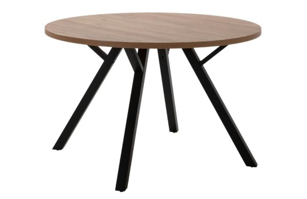 Dubový kulatý jídelní stůl Marckeric Beni 120 cm  - Výška77 cm- Průměr desky 120 cm