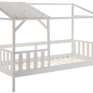 Bílá lakovaná dětská postel Marckeric Amon 90 x 200 cm  - Výška161