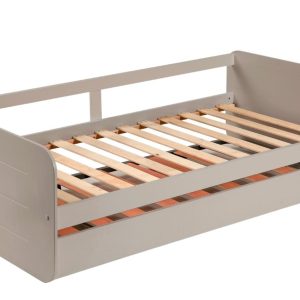 Šedá lakovaná dětská postel Marckeric Redona 90 x 190 cm  - Výška62 cm- Šířka 195