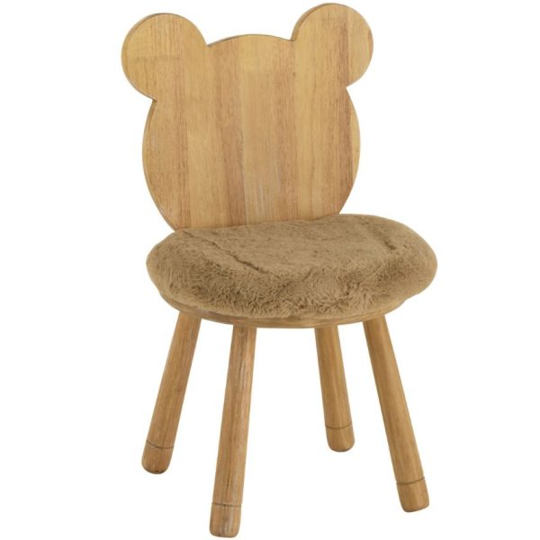 Dřevěná dětská židle J-line Barnos  - Výška63 cm- Šířka 36