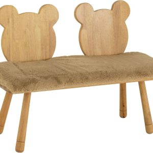 Dřevěná dětská lavice J-line Barnos 90 cm  - Výška62 cm- Šířka 90 cm