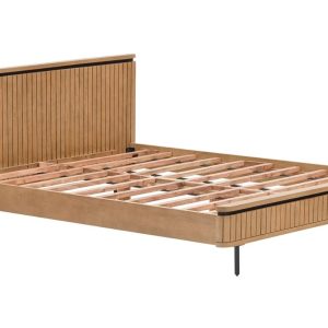 Dřevěná dvoulůžková postel Kave Home Licia 160 x 200 cm  - Šířka180 cm- Hloubka 213 cm