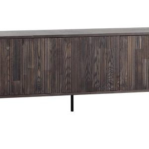 Hoorns Hnědý jasanový TV stolek Gravia 150 x 44 cm  - výška56 cm- šířka 150 cm