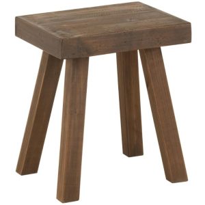 Dřevěná stolička J-Line Tauman 46 cm  - výška46 cm- šířka 40 cm