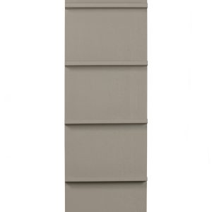 Hoorns Světle šedá borovicová knihovna Dima 215 x 56 cm  - Výška215 cm- Šířka 56 cm