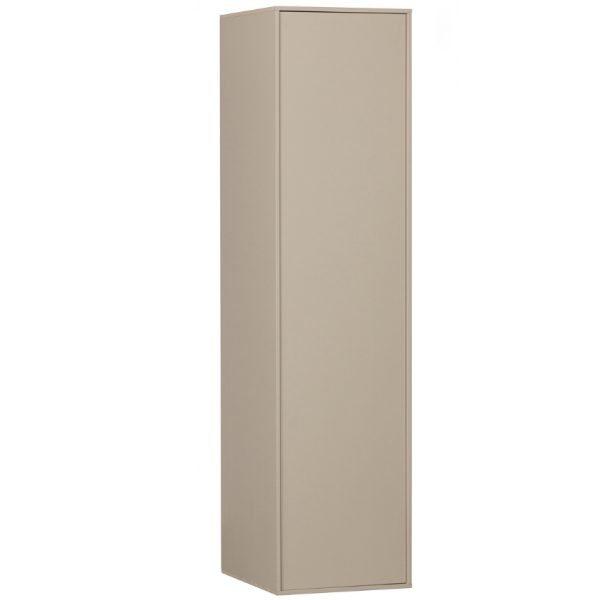 Hoorns Světle šedá borovicová šatní skříň Grau 200 x 50 cm  - výška200 cm- šířka 50 cm