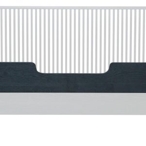 Černá dřevěná zábrana na dětské postele Quax Hai-No-Ki 140 x 15 cm  - Výška20 cm- Šířka 140 cm