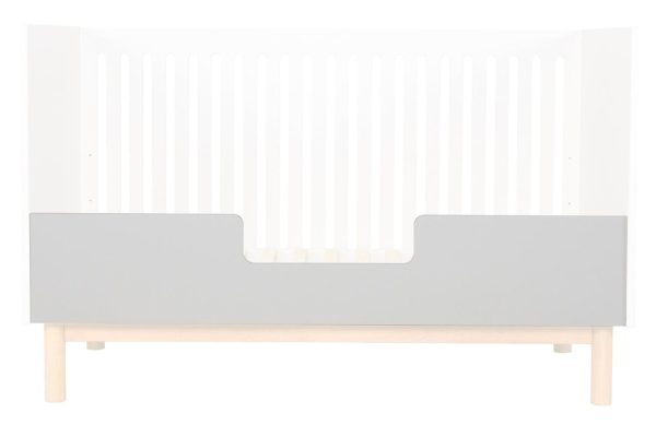 Béžová lakovaná zábrana na dětské postele Quax Mood 140 x 26 cm  - Výška26 cm- Šířka 140 cm