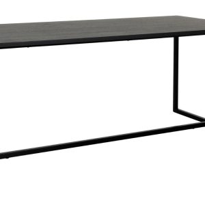 Matně černý dřevěný jídelní stůl Tenzo Lipp 180 x 90 cm  - výška75 cm- šířka 180 cm