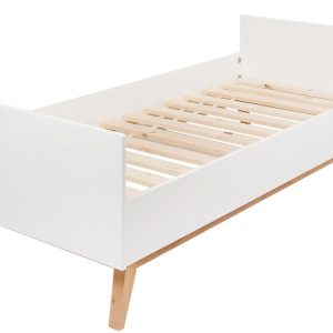Bíle lakovaná dětská postel Quax Trendy 90 x 200 cm  - Výška62 cm- Šířka 205 cm