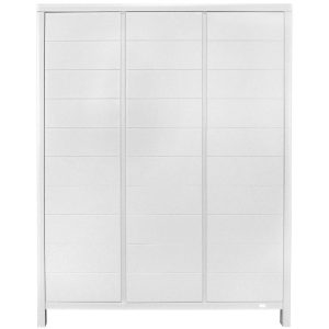 Bíle lakovaná skříň Quax Stripes 190 x 147 cm  - Výška190 cm- Šířka 147 cm